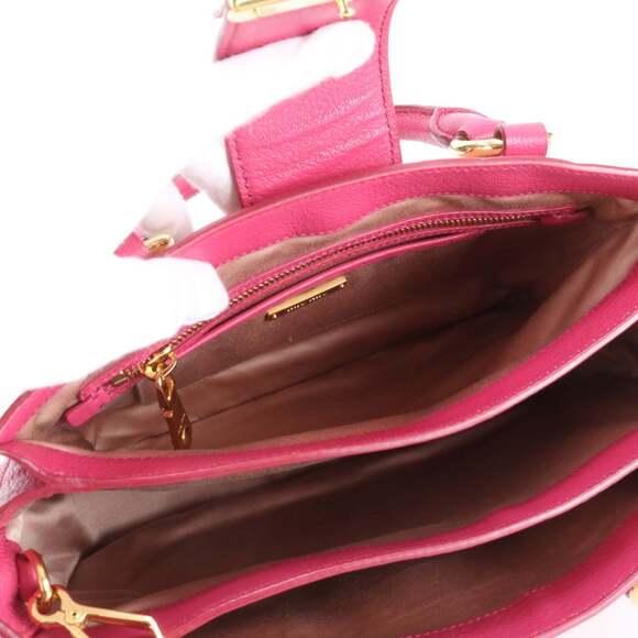 Miu Miu Miu Leather Handbag Shoulder Crossbody Pink Women's - Picture 7 of 12